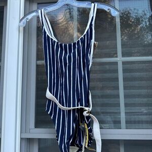 Vintage 80s  Bobbi Brooks Swimsuit classic with belt New w/ tags